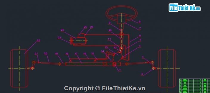 Đồ án hệ thống lái,hệ thống lái xe,hệ thống lái xe santafe
