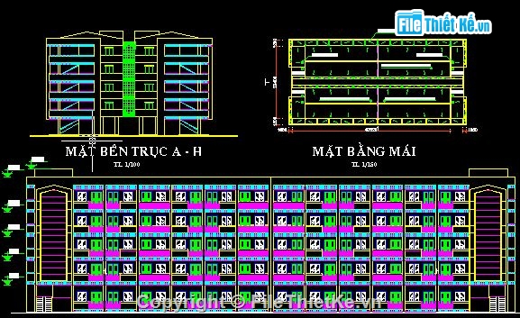 đồ án tốt nghiệp,đồ án tốt nghiệp kĩ sư xây dựng,bản vẽ chung cư 5 tầng