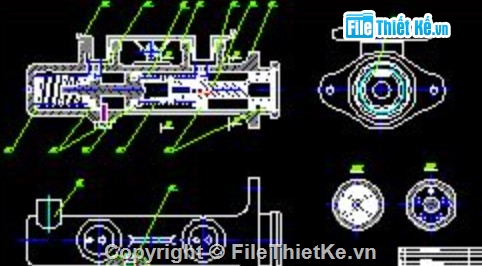 hệ thống phanh,Honda Civic,đồ án ô tô,bản vẽ kỹ thuật