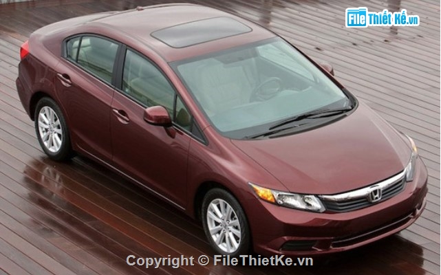 hệ thống phanh,Honda Civic,đồ án ô tô,bản vẽ kỹ thuật