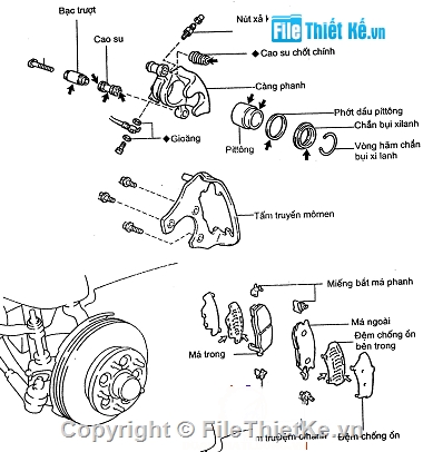 Đồ án,Đồ án phanh,hệ thống phanh xe Toyota