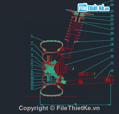 hệ thống treo xe honda civic,hệ thống treo xe,hệ thống treo xe file cad