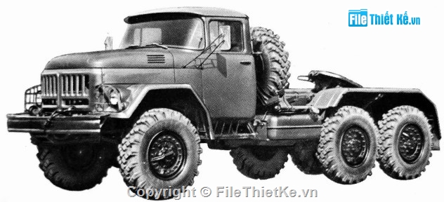 quay vòng xe,ZIL-131B,khảo sát kỹ thuật,đồ án ô tô