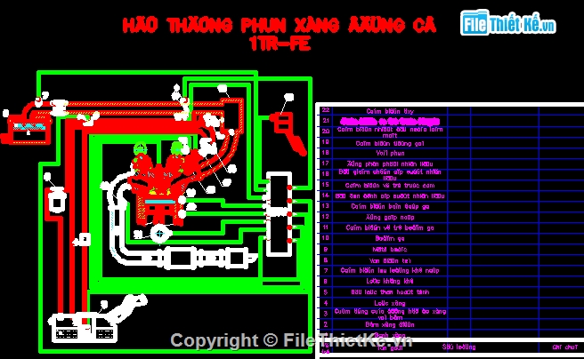 Khảo sát hệ thống nhiên liệu,hệ thống phun nhiên liệu,nhiên liệu động cơ 1TR-FE