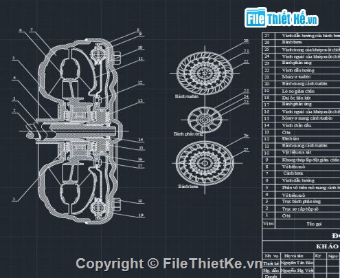 đồ án khảo sát hộp số tự động,khảo sát hộp số tự động,hộp số tự động file cad
