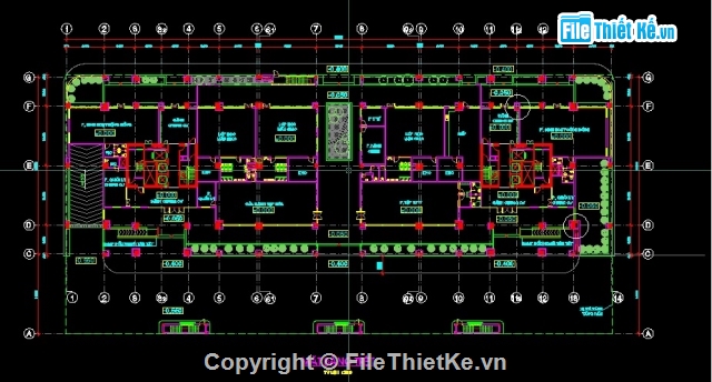 Đồ án tòa nhà 15 tầng,tháp đôi 15 tầng,nhà 15 tầng,kiến trúc tòa nhà 15 tầng