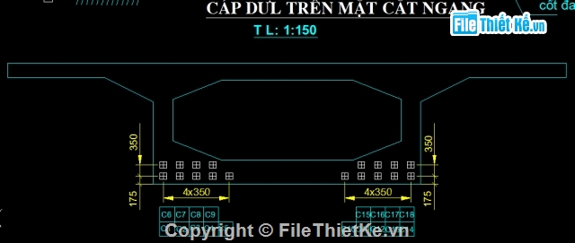 đồ án cầu,cầu dầm hộp 38m,dầm hộp dự ứng lực,thiết kế môn học,dầm hộp 38m,bê tông dự ứng lực