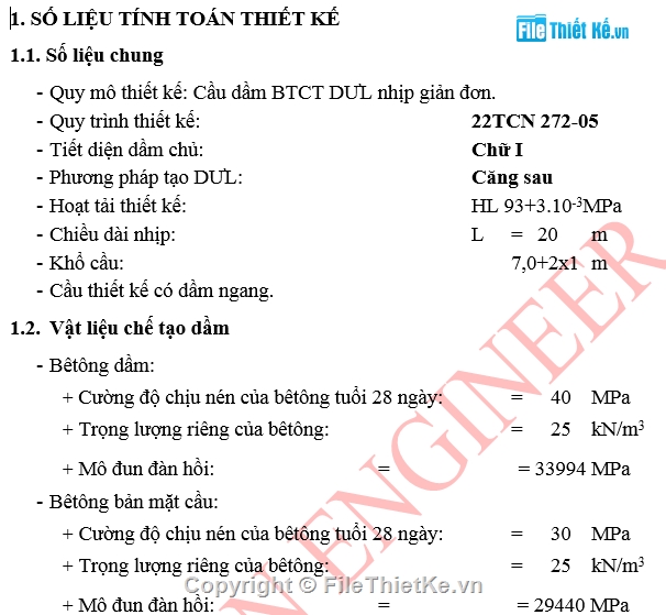 cầu bê tông cốt thép,đồ án cầu,dầm i căng sau,dầm i 20m,dầm 20m căng sau,chữ i 20m