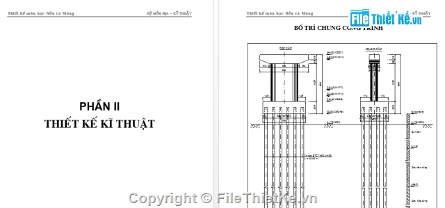 Đồ án,Đồ án nền móng,nền,móng,đồ án môn học,Đồ án nền móng đầy đủ