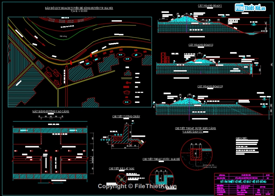 Đồ án môn học thiết kế đê đại học thuỷ lợi,đồ án chuyên ngành đại học thuỷ lợi,thiết kế đê thiết kế công trình thuỷ lợi