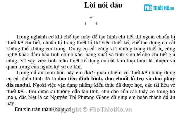 dụng cụ cắt,thiết kế dụng cụ cắt,dao tiện định hình,dao chuốt lỗ trụ,dao phay đĩa modul