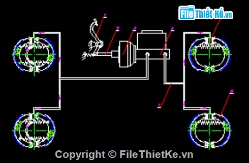 Đồ án phanh,hệ thống phanh thủy lực,trợ lực chân không
