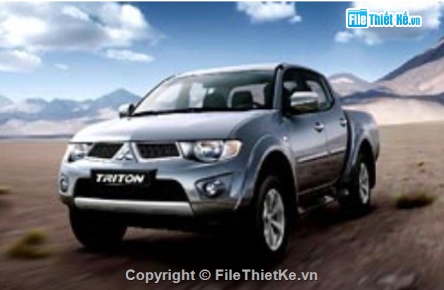 khai thác hệ thống lái,bản vẽ đồ án ô tô,Mitsubishi Triton GLS-MT