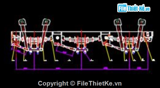 thiết kế hệ thống treo,treo sau bán moóc,hệ thống treo xe tải,đồ án cơ khí ô tô