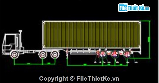 thiết kế hệ thống treo,treo sau bán moóc,hệ thống treo xe tải,đồ án cơ khí ô tô