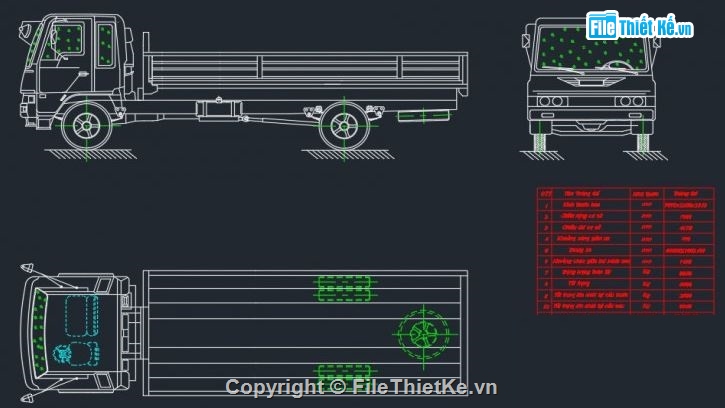 thiết kế ô tô tải,đồ án thiết kế ô tô tải,đồ án ô tô