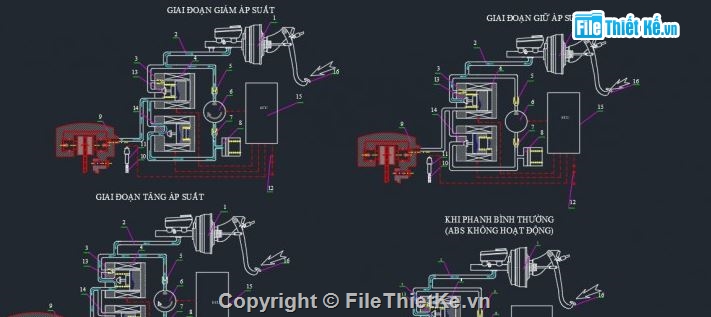 hệ thống phanh xe ô tô,hệ thống xe toyota,hệ thống phanh