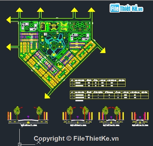 Đồ án quy hoạch,File autocad,Sketch Up,Đồ án,quy hoạch Đơn vị ở