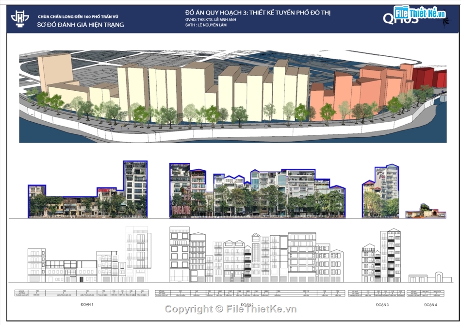 ĐỒ ÁN Q3,THIẾT KẾ TUYẾN PHỐ ĐÔ THỊ,ĐỒ ÁN QUY HOẠCH,thư viện sketchup,CHÙA CHÂU LONG – 160 PHỐ TRẤN VŨ
