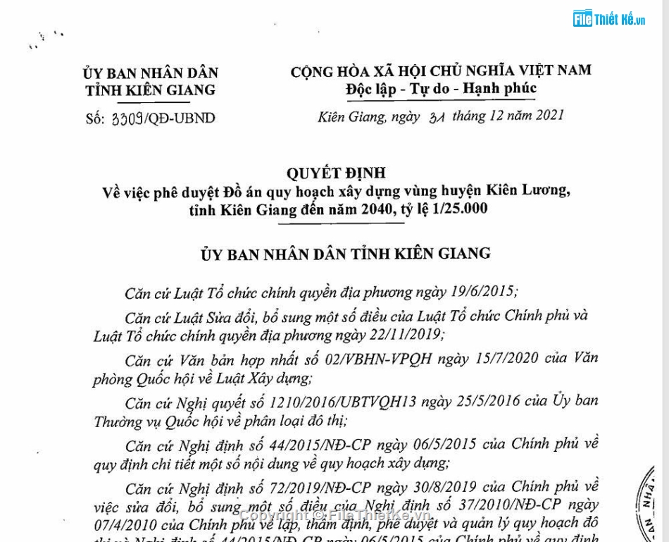Đồ án quy hoạch,quy hoạch huyện,quy hoạch tỉnh kiên giang