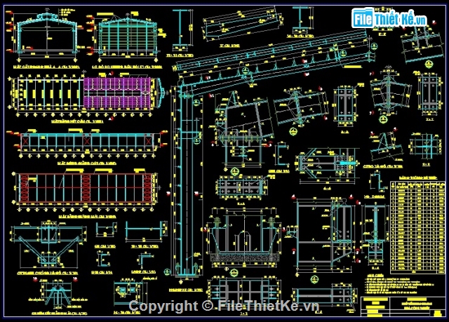 thuyết minh,Bản vẽ,Đồ án thép,đủ bản vẽ và thuyết minh