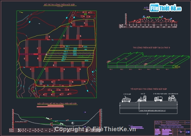 Thi công 2,đại học thuỷ lợi,đồ án môn học,đề 43 thi công 2,Đồ án thi công hồ chứa nước sông,công trình hồ chứa nước