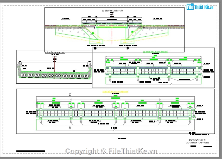 Đồ án,cầu dầm,thiết kế cầu,móng,cad cầu,cad dầm