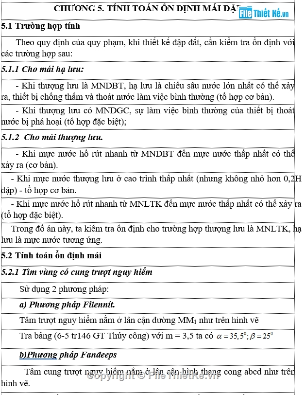 Đồ án môn học,đồ án đập đất,đập đất đề 27C,đại học thuỷ lợi,bộ môn thuỷ công,thiết kế đập đất