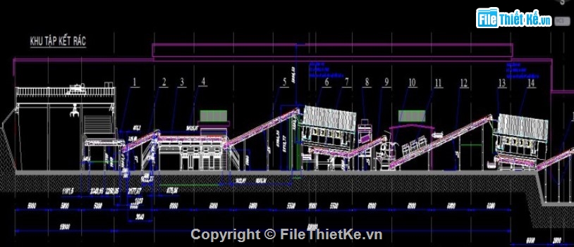 khu xử lý rác thải,thiết kế cơ khí,đồ án thiết kế