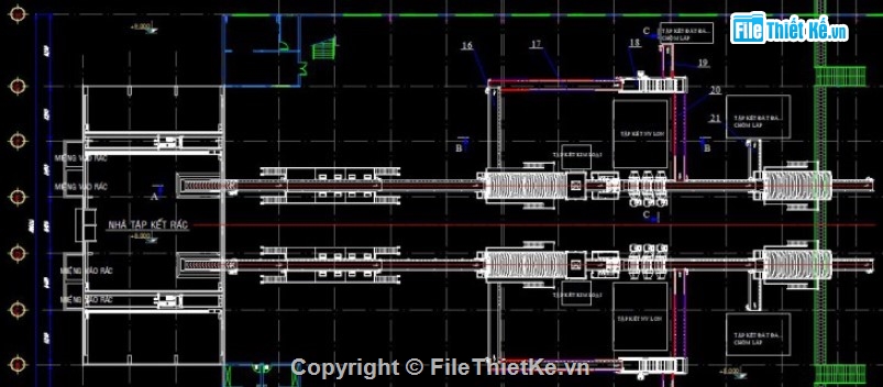 khu xử lý rác thải,thiết kế cơ khí,đồ án thiết kế