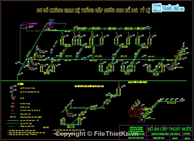 Đồ án,File thiết kế,cấp thoát Nước bể bơi