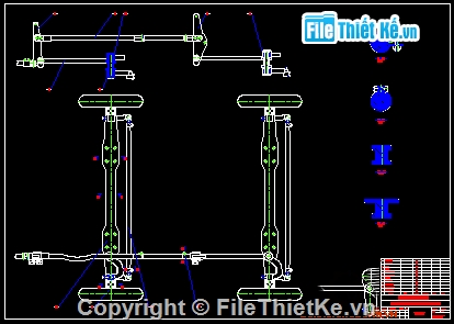 Đồ án hệ thống lái,Đồ án,có hai cầu dẫn hướng,hướng dẫn,thiết kế cầu