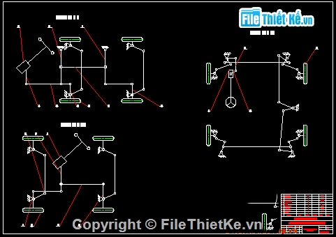 Đồ án hệ thống lái,Đồ án,có hai cầu dẫn hướng,hướng dẫn,thiết kế cầu