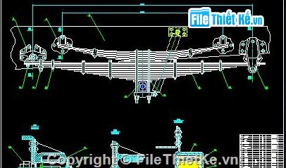 hệ thống treo xe,hệ thống treo xe tải,cad hệ thống treo xe,hệ thống treo xe cad