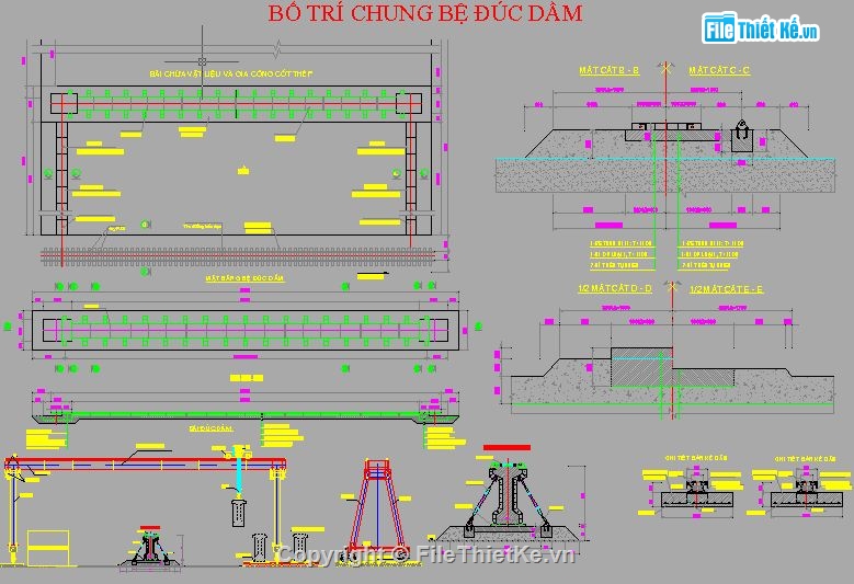 thi công cầu,thi công dầm,thi công dầm I33,thi công mố,bổ trợ thi công dầm,thiết kế dầm I33