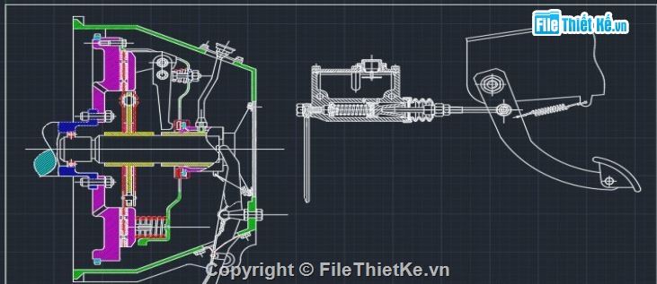 ly hợp ô tô,thiết kế ly hợp,ly hợp