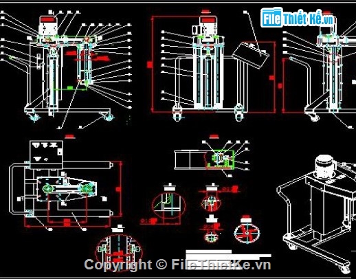 máy đánh trứng công nghiệp,thiết kế máy trộn,bản vẽ máy đánh trứng,đồ án cơ khí,máy thực phẩm
