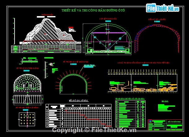 Đồ án thiết kế và xây dựng hầm giao thông,Đồ án thiết kế hầm giao thông,đồ án xây dựng hầm giao thông,xây dựng hầm giao thông