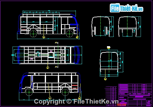 thiết kế xe,Đồ án,Đồ án thiết kế xe khách Hyundai