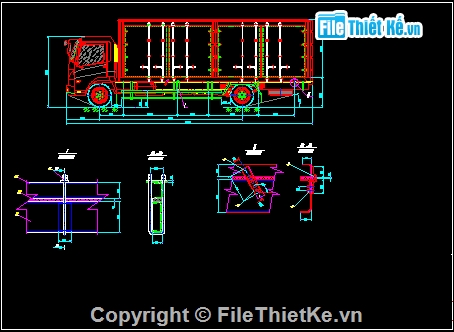 Đồ án,đồ án thiết kế xe tải,bản vẽ đồ án thiết kế xe tải