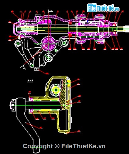 ô tô URAL-43206,Hệ Thống Lái Của Ô Tô URAL-43206,đồ án hệ thống lái
