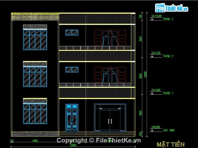 thiết kế nhà ở,thiết kế nhà 3 tầng,đồ án tốt nghiệp,nhà 3 tầng,mẫu nhà phố