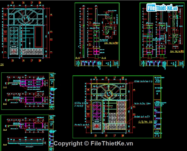 Bản vẽ mặt bằng,nội thất biệt thự,mặt bằng biệt thự,Biệt thự 4.7x15m,Đồ án tốt nghiệp Bản vẽ biệt thự