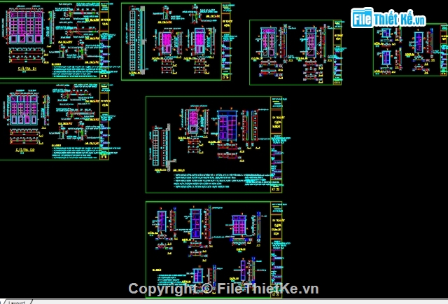 Bản vẽ mặt bằng,nội thất biệt thự,mặt bằng biệt thự,Biệt thự 4.7x15m,Đồ án tốt nghiệp Bản vẽ biệt thự