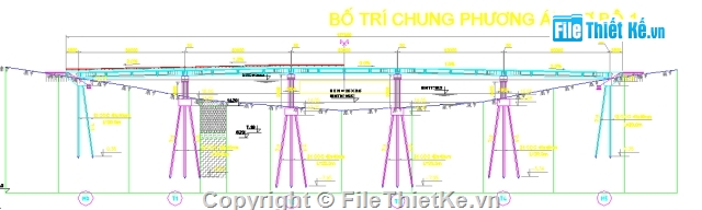 Đồ án,thi công cầu,Dầm T 33m,L=33m,Đồ án tốt nghiệp cầu,giá 3 chân