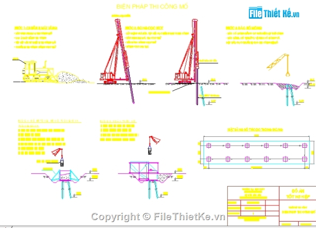 Đồ án,thi công cầu,Dầm T 33m,L=33m,Đồ án tốt nghiệp cầu,giá 3 chân