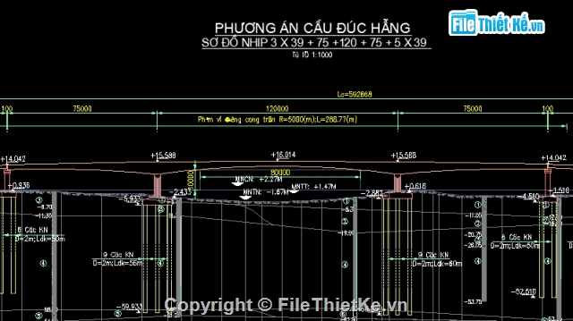 Đồ án tốt nghiệp,cầu dây văng,cầu extradosed,đúc hẫng,Đồ án tốt nghiệp cầu full,GTVT