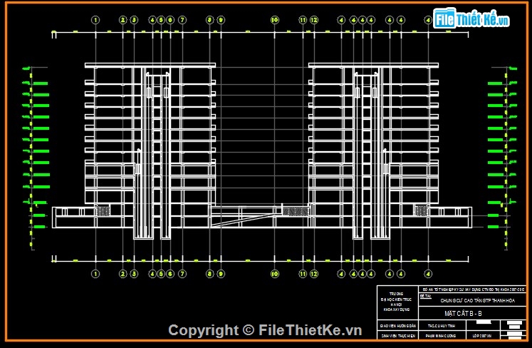 chung cư 11 tầng,đồ án tốt nghiệp chung cư cao tầng,đồ án chung cư 10 tầng,đồ án tốt nghiệp xây dựng,đồ án chung cư cao tầng