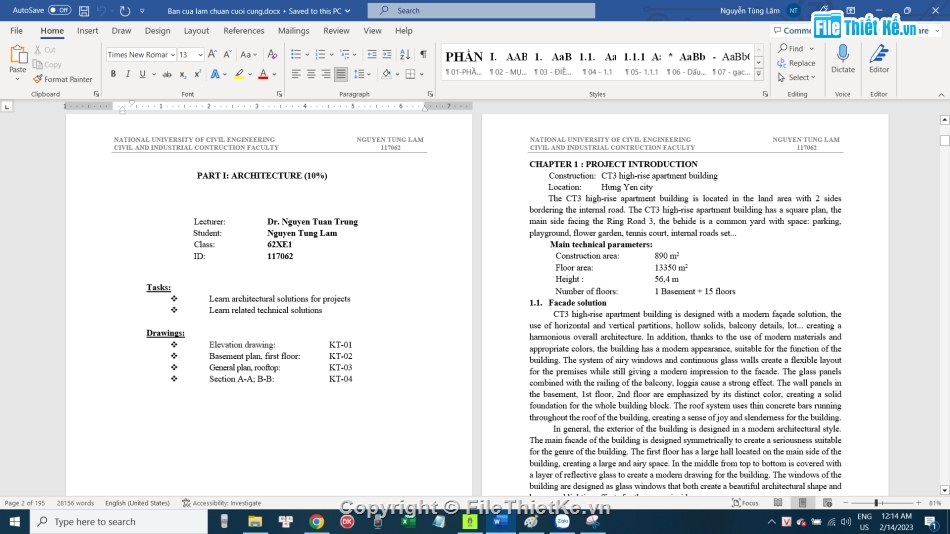 đồ án tốt nghiệp xây dựng tiếng anh,đồ án tốt nghiệp xây dựng file autocad,full đồ án xây dựng nhà 29x30.6m,đồ án tốt nghiệp chung cư cao tầng,đồ án thiết kế chung cư 15 tầng