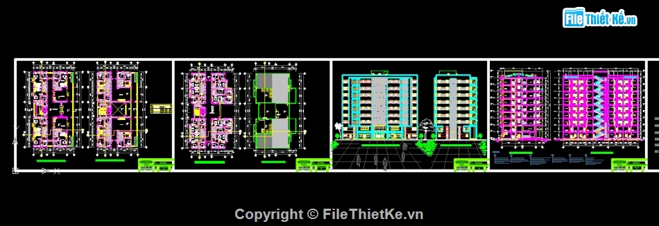 tốt nghiệp chung cư,chung cư 9 tầng,đồ án chung cư 9 tầng